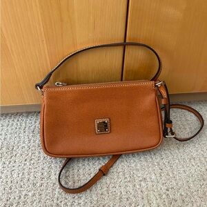 Dooney & Bourke Chestnut Brown Leather Crossbody Bag